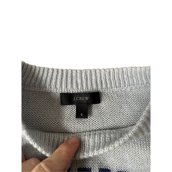 J. Crew Abstract Fair Isle Sweater size S Wool Blend - Picture 4 of 9